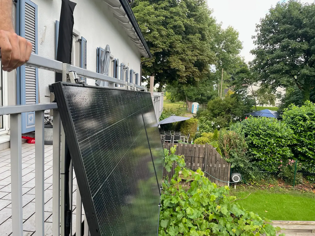 Gitterbalkon Projekt 1 Seitenansicht